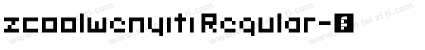zcoolwenyiti Regular字体转换
